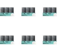 Bolsius - Bougies rustiques 130/68 - 6 pièces par paquet - Stormy Grey - Pack avantage - 36 pièces - 6 Emballage