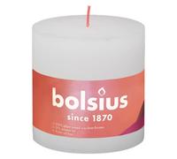 Bolsius Bougies rustiques Shine 3 pcs. 100x100 mm blanc nuageux
