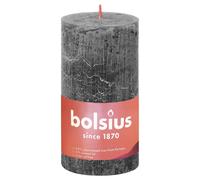Bolsius Bougies rustiques Shine 4 pcs. 130x68 mm gris tempête