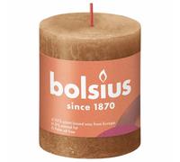 Bolsius Bougies rustiques Shine 4 pcs. 80x68 mm brun-épices