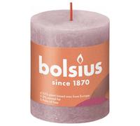 Bolsius Bougies rustiques Shine 4 pcs. 80x68 mm rose cendré