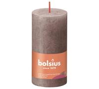 Bolsius Bougies rustiques Shine 8 pcs. 100x50 mm Taupe