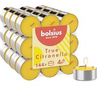 BOLSIUS Citronnelle Bougie chauffe-plat parfumée Extérieur Parfumée Jaune 4 heures de combustion 18 pièces (8717847154996)