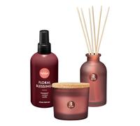 Bolsius - Coffret assorti - Floral blessings - bâtonnets parfumés - bougie parfumée - spray d'ambiance