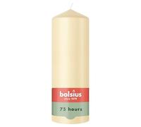 Bolsius - Essentials - Bougie Pilier - Beige - 20cm - 6 Pièces - Bougie Décorative - Contient Cire Végétale Naturelle - sans Huile de Palme
