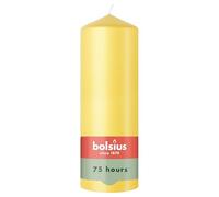 Bolsius - Essentials - Bougie Pilier - Jaune Frais - 20cm - 6 Pièces - Bougie Décorative - Contient Cire Végétale Naturelle - sans Huile de Palme