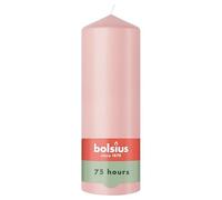 Bolsius - Essentials - Bougie Pilier - Pastel Rose- 20cm - 6 Pièces - Bougie Décorative - Contient Cire Végétale Naturelle - sans Huile de Palme