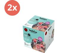 Bolsius - Horeca Relight - Recharge - 64/52 - 100 pièces par paquet - Rouge - Pack avantage - 200 pièces - 2 emballages