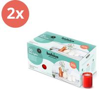 Bolsius - Horeca Star Light - 82/68 - 30 pièces par paquet - rouge - paquet avantage - 60 pièces - 2 emballage