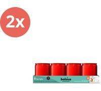 Bolsius - Horeca Star Light - 82/68 - 8 pièces par paquet - Rouge - Pack avantage - 16 pièces - 2 emballage