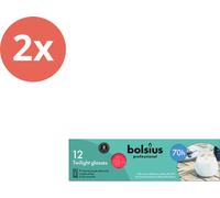Bolsius - Horeca Twilight - 104/96 - 12 pièces par paquet - Fuchsia - Pack avantage - 24 pièces - 2 emballages