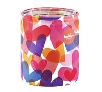 Bolsius Kerze im Glas mit Aufdruck - Lavendel - 82 x 68 mm - Ohne Palmöl