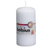 10x Bougies Pilier Blanc Mariage Chauffe-plat sans Suie ni Fumée