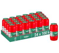 Bolsius - Lot de 24 bougies funéraires - Rouge - Durée de combustion: 4 jours - Bougie funéraire et mémorial