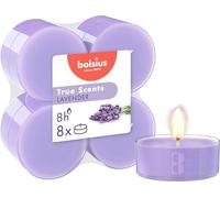 Bolsius - Lot de 8 Bougies Chauffe-Plat Maxi Parfum - Lavande