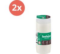 Bolsius - Lumière commémorative - Sans couvercle - Blanc - 75 heures de combustion - Pack d'avantages - 2 pièces