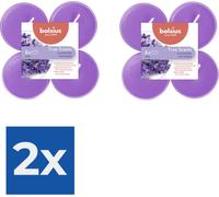 Bolsius Maxi bougies à chauffe-plat True Scents Lavande 8 pièces