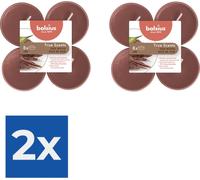 Bolsius Maxi bougies à chauffe-plat True Scents Oud Wood 8 pièces