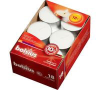 Bolsius Maxi bougies à réchaud blanc 18 pièces