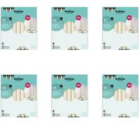 Bolsius Professional - Bougies couronnes pour la gastronomie - 24 pièces par paquet - Ivoire - Pack avantage - 144 pièces - 6 Emballage