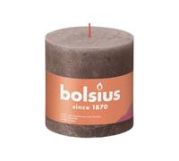 Bolsius Rustik Bougie à bout rond Taupe rustique 100/100mm