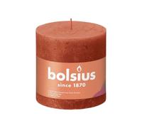 Bolsius Rustik Bougie à tête ronde Orange automnale 100/100mm