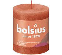 Bolsius Rustik Bougie à tête ronde Orange d'automne 80/68mm