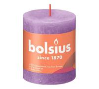 Bolsius Rustik Bougie à tête ronde Violette en fleur 80/68mm