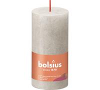 Bolsius Rustik Bougie d'allumage ronde gris sable 100/50mm