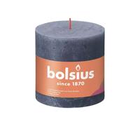 Bolsius Rustik Bougie rond bleu hortensia 100/100mm