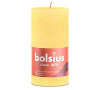 Bolsius Rustik Bougie ronde jaune soleil 130/68mm