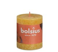 Bolsius Rustik Bougie ronde nid d'abeille jaune 80/68mm