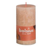 Bolsius Rustik Bougie ronde rose brumeux 130/68mm