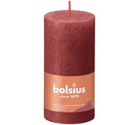 Bolsius Rustik Bougie rouge tendre 100/50mm