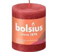 Bolsius Rustik Bougie rouge tendre 80/68mm