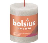 Bolsius Rustik Bougie round gris sable