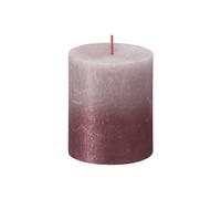 Bolsius Rustik frêne- rose rouge 80/68mm
