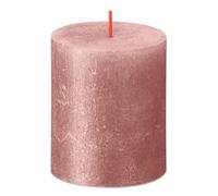 Bolsius Rustik Shimmer Bougie rose 80/68mm