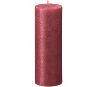 Bolsius Rustik Shimmer Bougie rouge 80/68mm