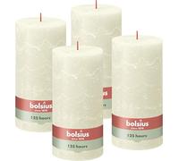 Bolsius - Rustik Lot de 9 bougies à tige - Rouge Foncé - Longueur : 13 heures - Sans parfum - Cire végétale naturelle - Sans goutte - Sans huile de palme - 20 x 10 cm