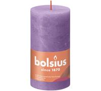 Bolsius - pilier rustique - violet vibrant - 130/68-60 heures de combustion - sans parfum - contenant partiellement de l'huile de palme