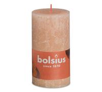 Bolsius Rustique Souche Bougie Nebliges Rose 130/68mm