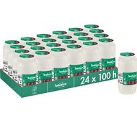 Bolsius Set de 24 bougies funéraires, blanc