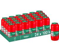 Bolsius Set de 24 bougies funéraires, rouge