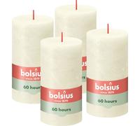 Bolsius Set de 4 bougies, 13cm, ivoire