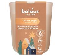 Bolsius - Silent Night - Bougie Parfumée - 6 Pièces - Durée de Combustion de 25 Heures - 80 x 73 mm - Extraits Naturels - Contient de la Cire Végétalienne - Sans Huile de Palme