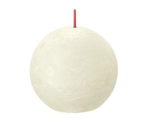 BOLSIUS Soft & Pearl Bougie boule rustique 8 cm