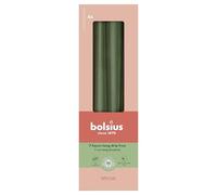 Bolsius - Special Essentials - Bougies Antiques - 24,5cm - Green Metallic - En Boîte - 4 Pièces