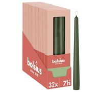 Bolsius - Special Essentials - Bougies Antiques - 24,5cm - Green Metallic - En Boîte - 4 Pièces