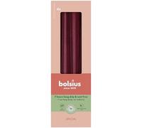 Bolsius - Special Essentials - Bougies Antiques - 24,5cm - Red Metallic- En Boîte - 4 Pièces